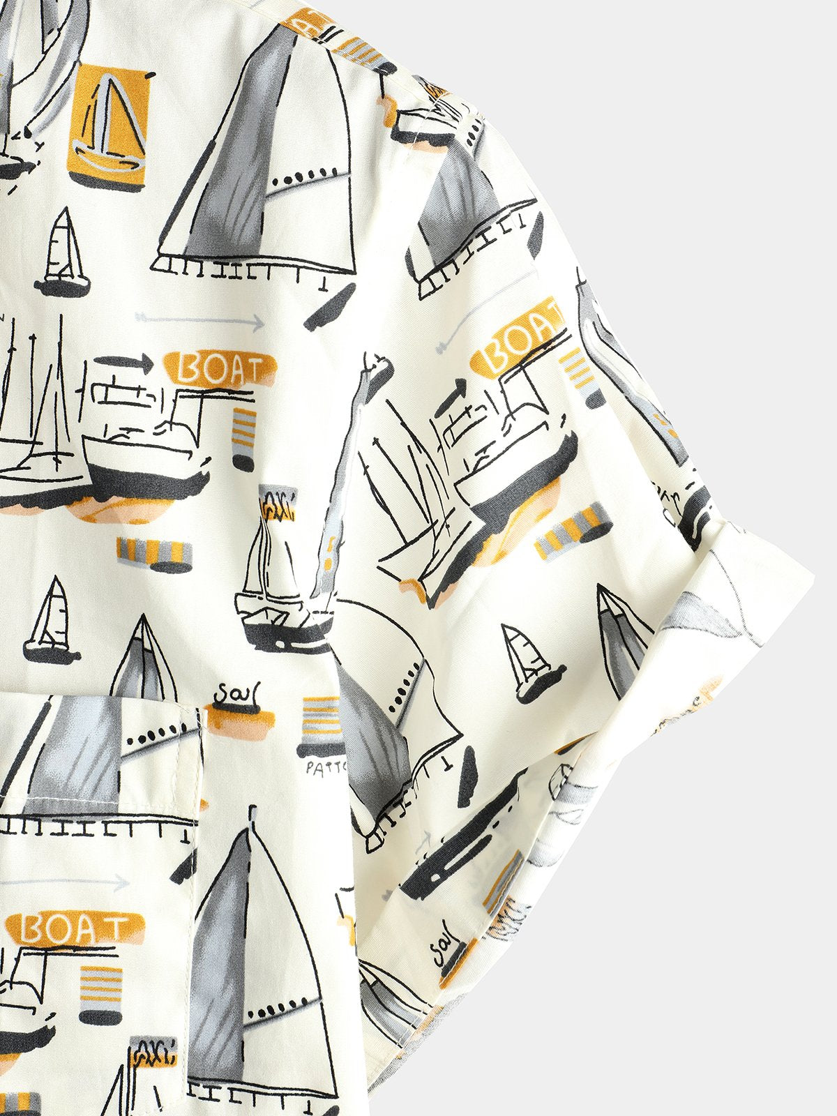 men's pure cotton shirt with Hawaiian holiday print