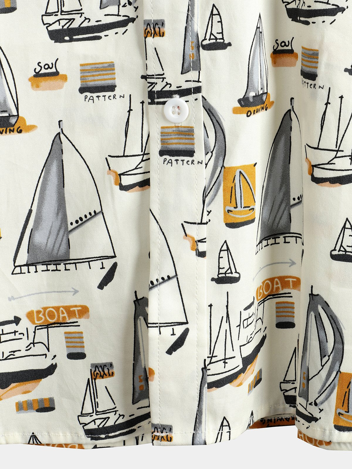 men's pure cotton shirt with Hawaiian holiday print