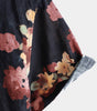 Casual Short-Sleeved Cotton Beach Shirt with Floral Print for Men