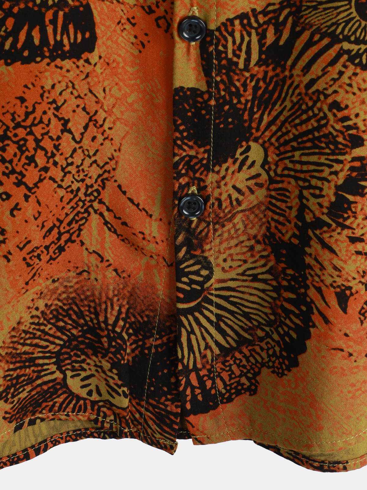 Men's Short Sleeve Retro Floral Print Hawaiian Shirt