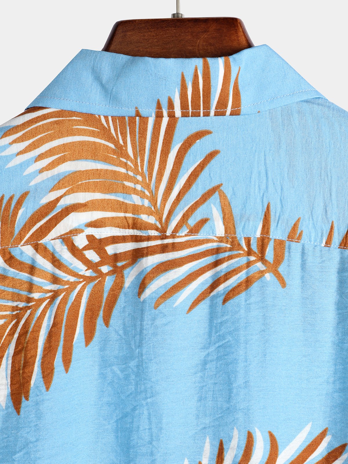 men's pure cotton shirt with Hawaiian holiday print