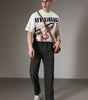 Ribbed Tube Leg Trousers